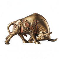 Mechanical Bull Figurine Industrial Ornament Versatile for Desk