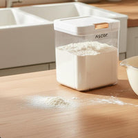 Flour Storage Bin Moisture-Proof Sealed Grain Canister Large Capacity