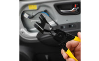 Trim Fastener Removal Tool Long Handle Clip Removal Pliers Precision Pliers with Forked Claw for Mechanics, Hobbyists
