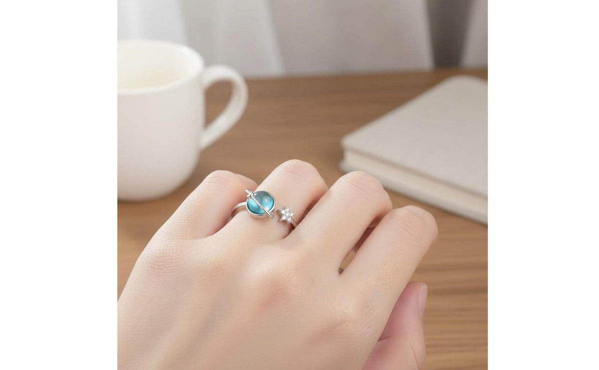 Stress Relief Rotatable Orb Anxiety Band Fashion Jewelry for Women
