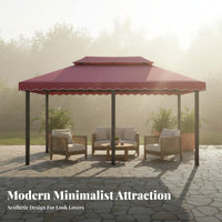 Outdoor Garden Gazebo Protection Outdoor Patio Gazebo Water Resistant 4support Sun Cover for Homeowners, Event Hosts, Courtyard, Backyard, Deck