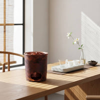 Hand-Hammered Tea Heater Metal Side Handles Copper Tea Heater Cylindrical