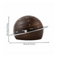 Wooden Desk Calendar Perpetual Office Decor Easy to Adjust