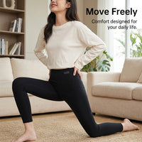 High Waist Leggings for Women with Soft Blend Material, Cropped Gym with Elastic for Everyday Wear and Autumn