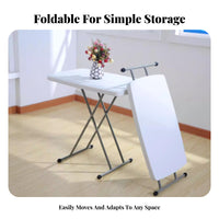 Collapsible Activity Table Foldable Design Folding Desk Adjustable Height