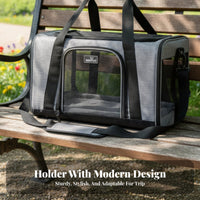 Soft-Sided Pet Carrier Sturdy Material Airline Approved Cat Carrier