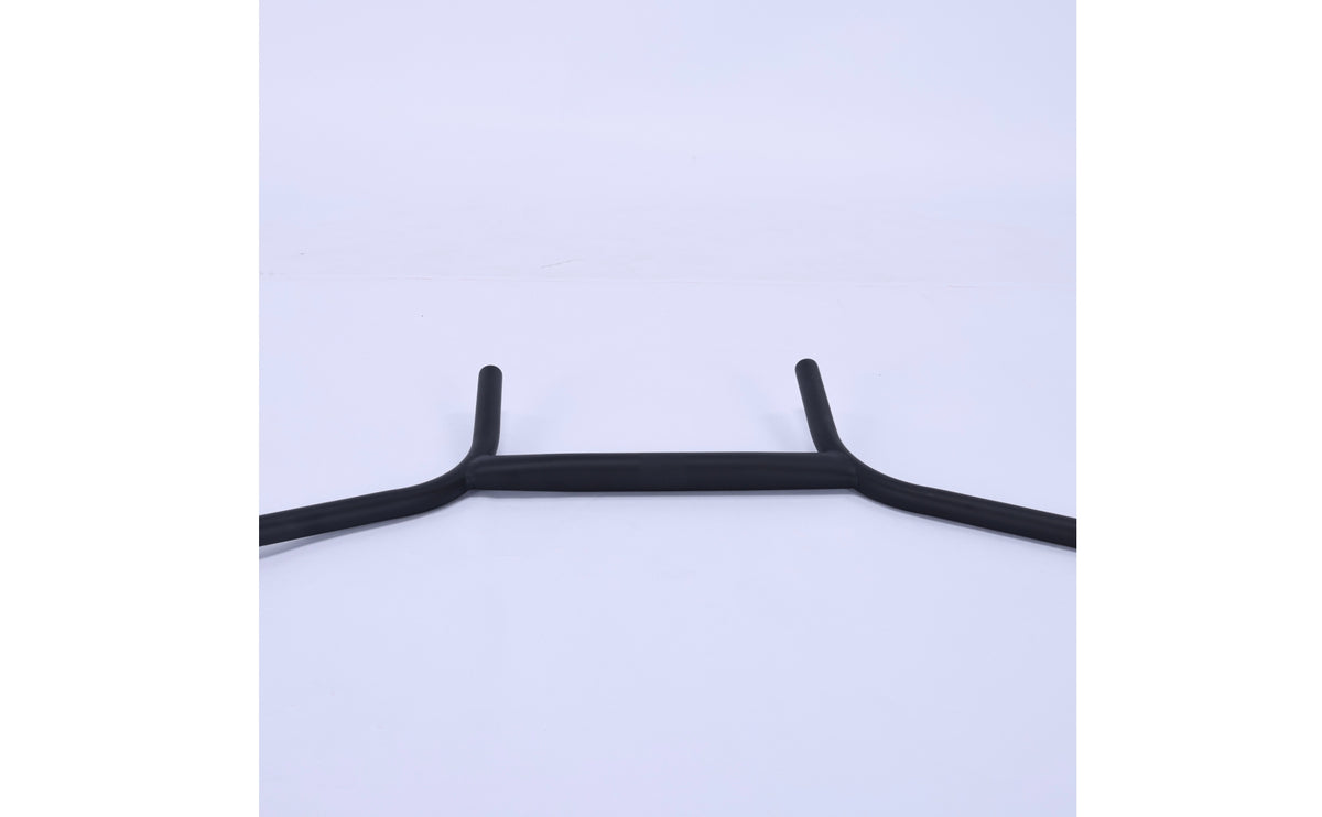 31.8 Mm Stem Clamp H-Shaped Handlebar Raised Center Sections Gravel Bike Handlebar chromolyMolybdenum Steel Flared Drop Bar Black