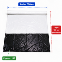 Black and White Greenhouse Film, Light Blocking, Waterproof, for Shrimp Farm and Indoor Cultivation