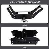 Quick-Connect Trailer Receiver Winch Mount, Tool-Free, Anti-Theft, Off-Road Recovery