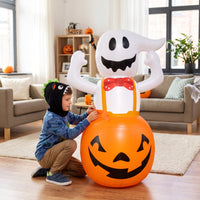 Inflatable Inflatable Specter With | Lighted, Pumpkin specter Inflatable, for Yard