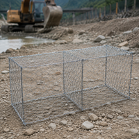 Gabion baskets, stone baskets, hot-dip galvanized gabion wire mesh, 6mm wire diameter, hexagonal for garden owners