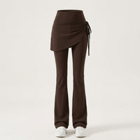Flared Leggings for Women with High Waist and Quick Dry Material, Wide Leg Stretch Pants for Running and Outdoor Sports, Bootcut Trousers