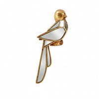 Decorative Bird Mirror Bird-Shaped Mirror Sculptural Angular Design