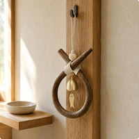 Rustic Bell Chime Giftable Rustic Bell Wall Ornament Multi-Purpose Decoration
