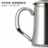 European Style Stainless Steel Teapot Afternoon Tea Coffee Pot Thickened Heat-Resistant Large Capacity