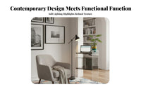 Movable with casters C-Shaped Rolling Table Minimalist aesthetic eveningstand Transparent Design Bedside Cabinet adaptable for Apartment Dwellers, Homeowners, Home Workers, Living Room, Bedroom, Small Spaces, Balcony
