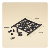 Miniature Iron Fence Architectural Scale Fence Model Decorative for Sand Table