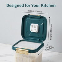 Airtight Food Storage Container, Storage Containers Includes Measuring Cup, Food Storage Containers  - Image 9