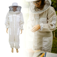 3-Layer Breathable Beekeeping Suit with Detachable Protection
