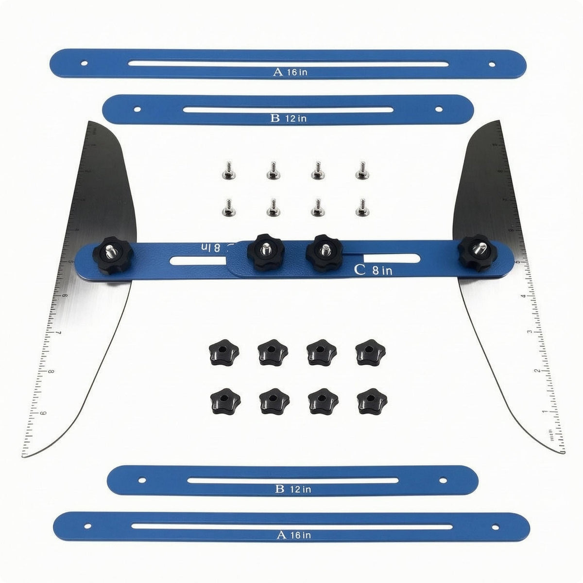 Stair Step Gauge Metal Tool Screw Fasteners for Carpenters, Contractors