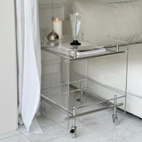 Multi-Tier Rolling Trolley Versatile Use 2-Tier Rolling Trolley Space-Saving