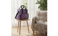 Nail Organizer Case with Shoulder Strap Multi-Layer Makeup Bag with Shoulder Strap Portable Makeup Organizer Bag for Travelers