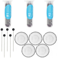 300 Pieces Pins with Tubes Resistant Display Pins with Round Heads Entomology Supplies for Entomologists, Hobbyists