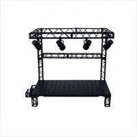 DIY Hangar Display Base Color Changing Lights Light-up Display Stage Modular Design Action Figure Concert Stage for Diorama Building, Toy Photography