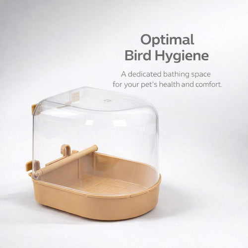 Bird Bath Tub for Cages, Pet Bird Bath Box, Hanging Bathtub Bird Cage Accessory, #variant:Blue