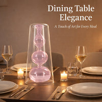 Double Layer Glass Vase: Modern Minimalist Home Decor