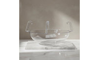 Plastic Hanging Basket Tray 14-Inch Clear Plastic Saucer Raised Rim