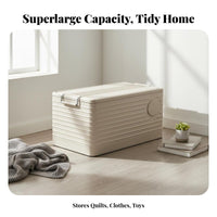 Collapsible Wheeled Box Large Capacity Household Storage Sturdy for Living Room