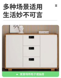 智能指纹锁抽屉锁密码锁柜子锁柜门锁电子感应鞋柜更健身房衣柜锁