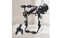 Universal Fit Trunk Bike Rack Stable Trunk-Mounted Two-Wheeler Rack Sturdy 3-Bike Carrier for Sedans