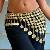 Bohemian Round Disc Tassel Hip Chain