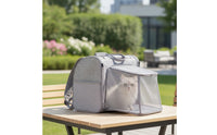 Cat Carrier Backpack Structured Pet Backpack with Mesh Panels Travel-Friendly Covered Pet Bag for Outdoor Walks