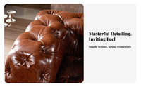 Chesterfield Sofa Traditional design Chesterfield Settee Deep Button Tufting timeless Design for Interior Designers, Villa