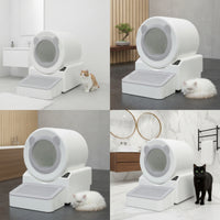 Self-Cleaning Cat Litter Box Odor Control Automatic Cat Litter Box Pet Supplies Safety Protection Deodorizing for Cats