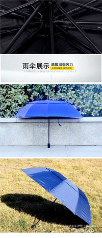 Backpack-Style Folding Umbrella with Hands-Free Shoulder Straps