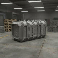 Futuristic-Fi Shipping Container Model Stackable Modular Terrain Kit Immersive