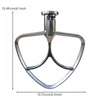 3 Pieces Heavy Duty Mixer Attachment Set Dishwasher Safe Stainless Steel Mixer Tools