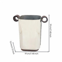 Stainless Steel Ice Bucket Rust-Resistant Stainless Steel Beverage Chiller Shiny Finish Champagne Bucket for Party, Bar