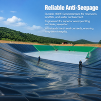 HDPE Geomembrane Pond Liner, Reservoir & Landfill Liner, Impermeable Heavy Duty for Irrigation Channels, Waste Containment