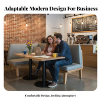 Modern Design Upholstered Dining Booth Set Long-Lasting Cafe Seating Versatile Configuration Restaurant Furniture for Business Owners, Interior Designers, Adults, Coffee Shop, Book Bar, Leisure Area, Hotel