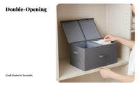 Foldable Lidded Container With Lid Lidded textile Box particleresistant for Dorm Room