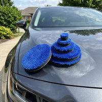 5-Inch Polishing Pad and Microfiber Car Detailing Pads, Soft Polishing Cloth for Waxing, Reusable Automatic Buffing Tool 1-Pack