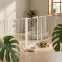 Pressure-Mounted Pet Gate Adjustable Width Pressure-Mounted Swing Gate Extendable Height Dual-Direction Pass Through Ingg G