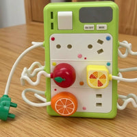 Power Strip Toy Interactive Plug and Socket Toy   Pretend Power Outlet for Airplane, Preschool