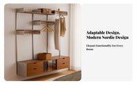 Adjustable Rail Bracket Shelving utilitarian design configurable Track Shelving