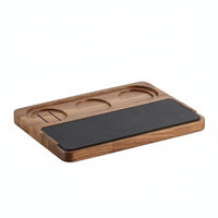 Wooden Espresso Tamping Station Universal Fit 51-58mm Espresso Tamping Station